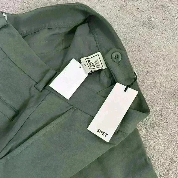 Swet Tailor Men’s The Everyday Chino Short Olive Green - Picture 8 of 10